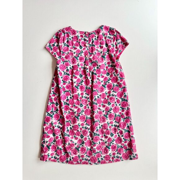 Girls' SERGENT MAJOR Pink Rose Floral Cotton Voile A-Line Tent Dress, Size 10 - Picture 4 of 9